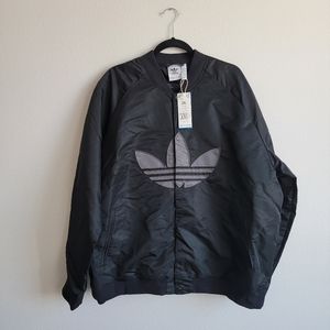 ADIDAS ORIGINALS MENS CLGT BLACK BOMBER WINDBREAKER JACKET